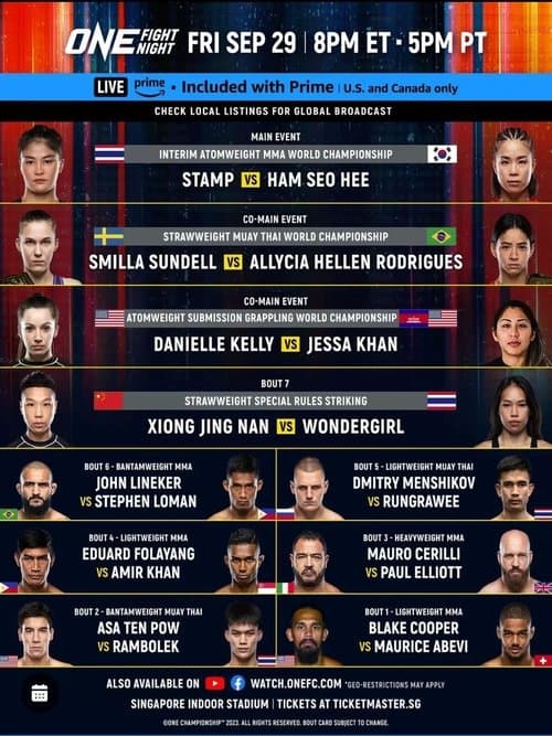 ONE Fight Night 14: Stamp vs. Ham