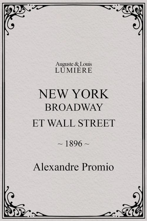 New York, Broadway and Wall Street