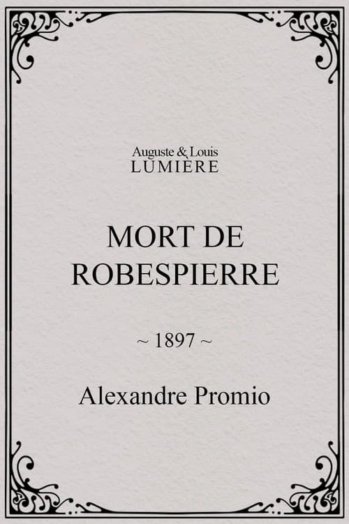 Mort de Robespierre